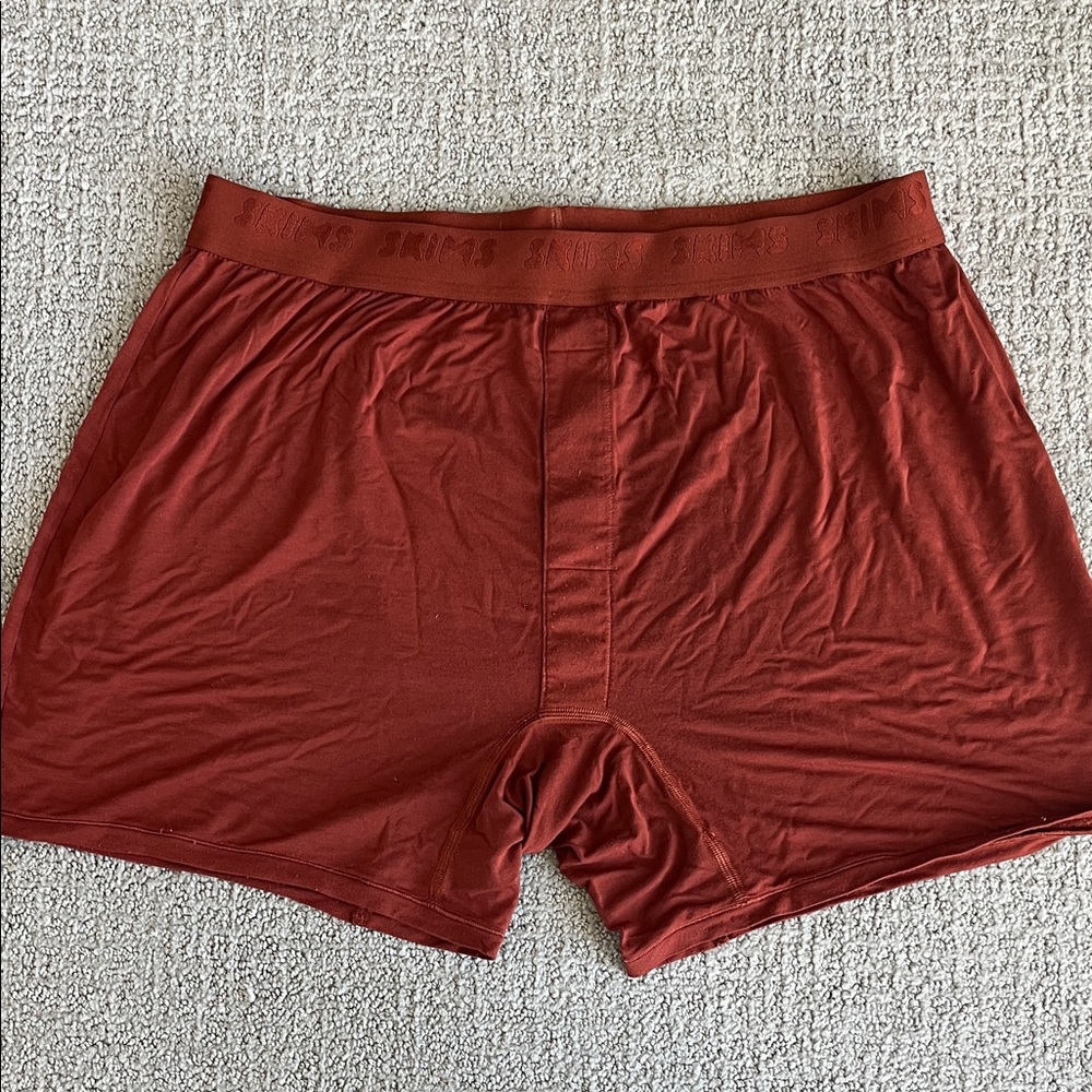 SKIMS Rust Red Men's Boxer Briefs